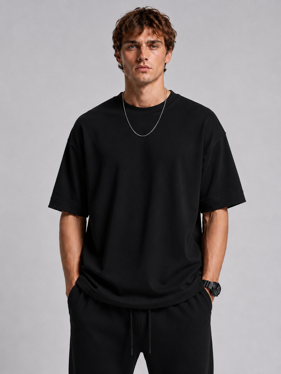 تیشرت بیسیک Bershka اورجینال، پارچ گرم بالا